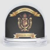 Maronitische Kerk Kruis Kreeft Gepersonaliseerde G Sneeuwbol (Achterkant)