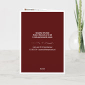 Maroon 4-Photo Fun Boxes Afstuderen Uitnodiging (Achterkant)