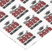 Maroon Afstudeerfeest Klasse 2026 Tafelkleed (Gekanteld)