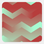 Maroon & Aqua Chevron Envelope Stickers (Voorkant)