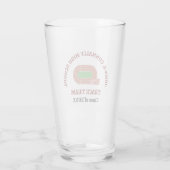 Maroon Atletiekteam Aangepaste Hoge School Hardlop Glas (Achterkant)