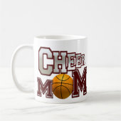 Maroon Basketbal Cheer Moeder Mok (Links)