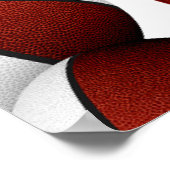 Maroon Basketballs Kids verjaardagsfeest welkom Poster (Hoek)