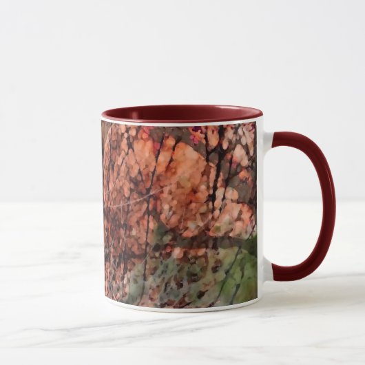 Maroon behandelde gelaagde Mok bomen (Rechts)