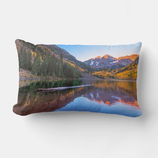 Maroon Bells Alpen Glow Kussen (Voorkant)