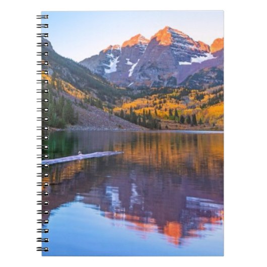 Maroon Bells Alpen Glow Notitieboek (Voorkant)