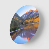 Maroon Bells Alpen Glow Ronde Klok (Hoek)