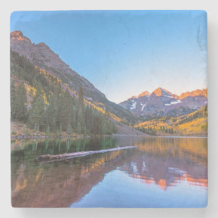 Maroon Bells Alpen Glow Stenen Onderzetter