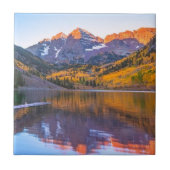 Maroon Bells Alpen Glow Tegeltje (Voorkant)