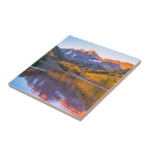 Maroon Bells Alpen Glow Tegeltje (Zijkant)
