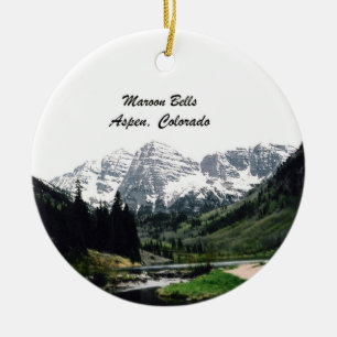 Maroon Bells, Aspen, Colorado Keramisch Ornament