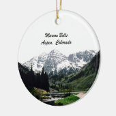 Maroon Bells, Aspen, Colorado Keramisch Ornament (Links)
