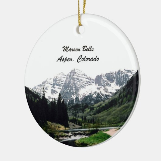 Maroon Bells, Aspen, Colorado Keramisch Ornament (Links)