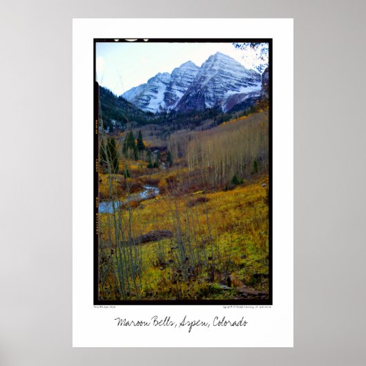 Maroon Bells, Aspen, Colorado Poster (Voorkant)