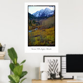 Maroon Bells, Aspen, Colorado Poster (Thuiskantoor)