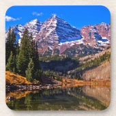 Maroon Bells Bier Onderzetter (Voorkant)
