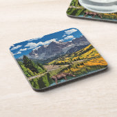Maroon Bells Bier Onderzetter (Linkerzijde)