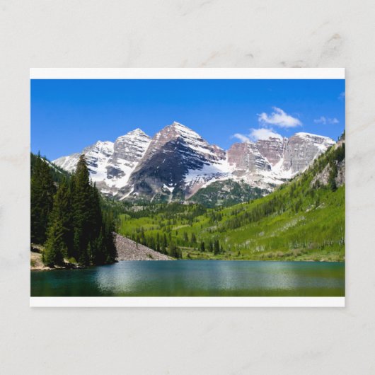 Maroon Bells Briefkaart (Voorkant)