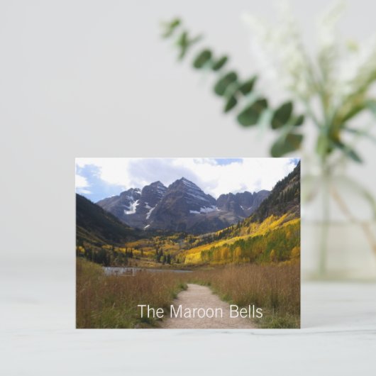 Maroon Bells Briefkaart (Staand voorkant)