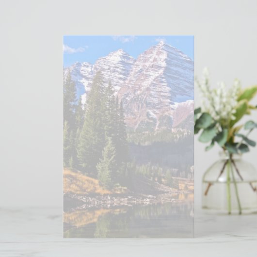 Maroon Bells Briefpapier (Staand voorkant)