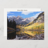 Maroon Bells Colorado Autumn Briefkaart (Voorkant / Achterkant)
