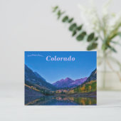 Maroon Bells Colorado Briefkaart (Staand voorkant)