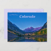Maroon Bells Colorado Briefkaart (Voorkant / Achterkant)