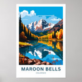 Maroon Bells Colorado Reisprint Poster (Voorkant)