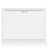 Maroon Bells Colorado Summer Wenskaart (Binnen Horizontaal (Boven))