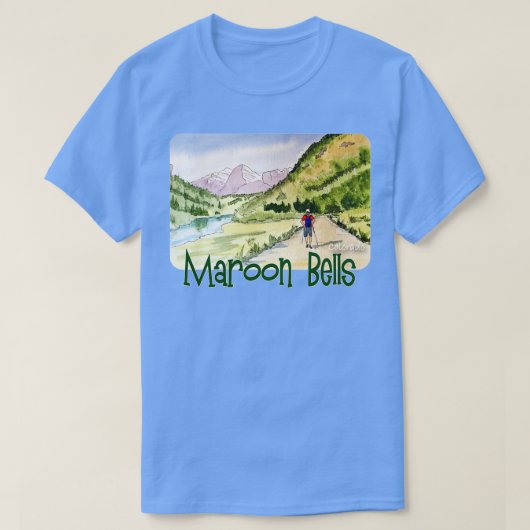 Maroon Bells Colorado T-shirt (Design voorkant)