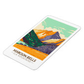 Maroon Bells Elk Mountains Colorado  Magneet (Linkerzijde)