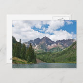 Maroon Bells en Maroon Lake Briefkaart (Voorkant / Achterkant)