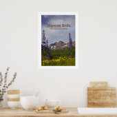 Maroon Bells Floral - poster (Keuken)