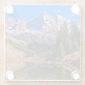 Maroon Bells Glazen Onderzetter (Achterkant)