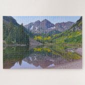 Maroon Bells, Herfstreflectie, Colorado Legpuzzel (Horizontaal)