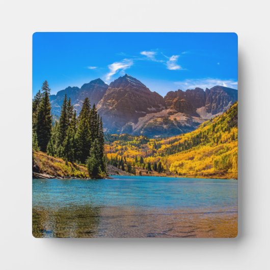Maroon Bells in Aspen, Colorado Fotoplaat (Voorkant)