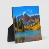 Maroon Bells in Aspen, Colorado Fotoplaat (Voorkant)