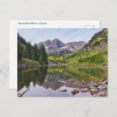 Maroon Bells in de herfst, Colorado Briefkaart (Voorkant / Achterkant)