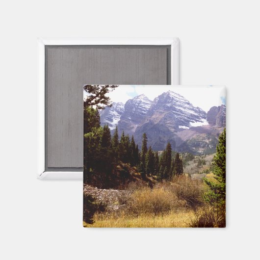 Maroon Bells in het najaar Magneet (Voorkant / Achterkant)