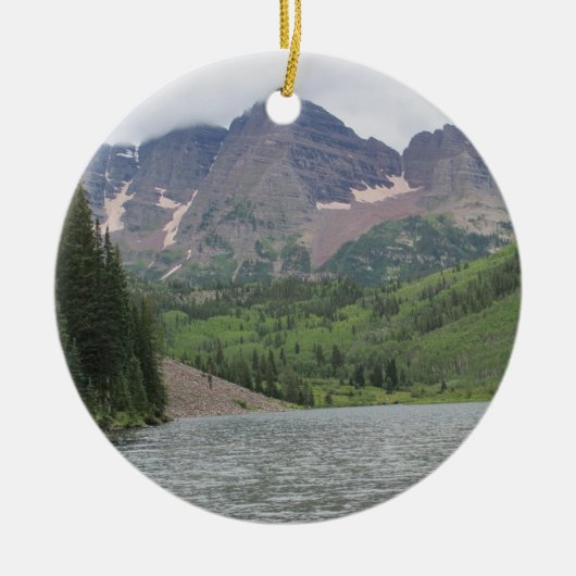 Maroon Bells Keramisch Ornament (Voorkant)