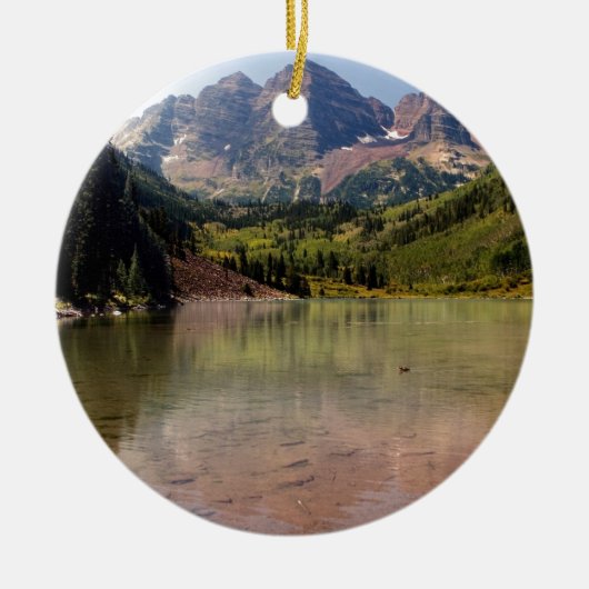 Maroon Bells Keramisch Ornament (Voorkant)