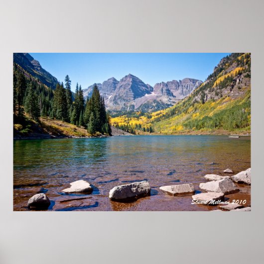 Maroon Bells Landschap Poster (Voorkant)