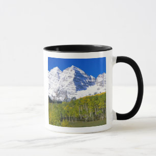 Maroon Bells met herfst espenbos. Mok