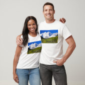 Maroon Bells met herfstespenbos. T-shirt (Unisex)