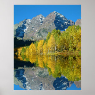 Maroon Bells met spens Poster
