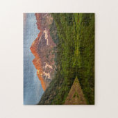 Maroon Bells reflecteert in Calm Maroon Lake 3 Legpuzzel (Verticaal)