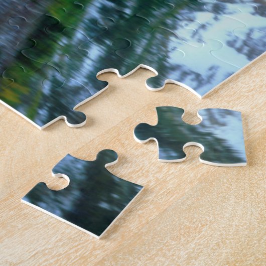 Maroon Bells reflecterend in Maroon Lake Legpuzzel (Zijkant)
