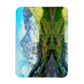 Maroon Bells reflecterend in Maroon Lake Magneet (Verticaal)