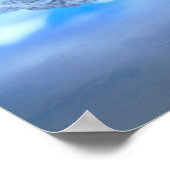 Maroon Bells reflecterend in Maroon Lake Poster (Hoek)