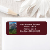 Maroon Bells retouradreslabel Etiket (Insitu)